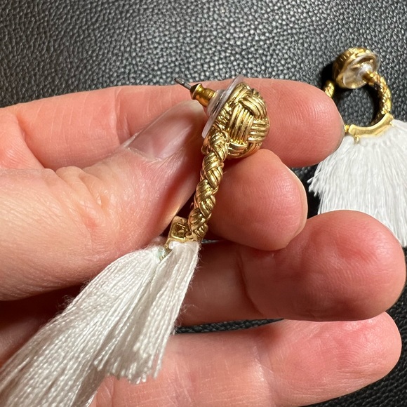 Door-Knocker Fringe Earrings - Picture 8 of 11